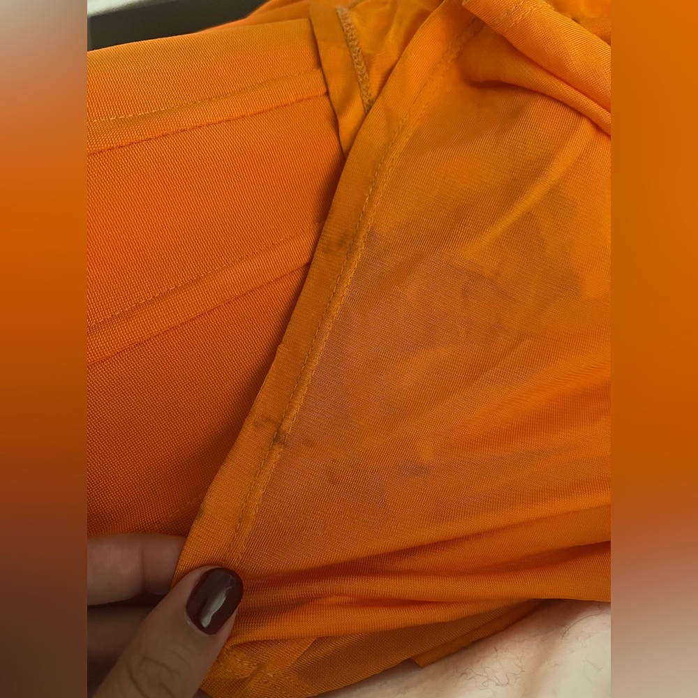Simkhai Adalys Bustier Midi Dress Tangerine - Picture 5 of 5
